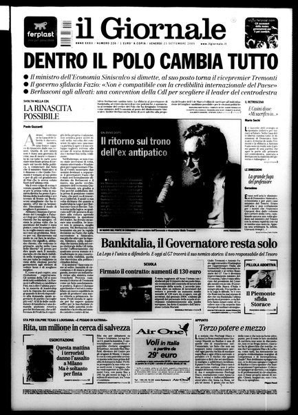 Il giornale : quotidiano del mattino